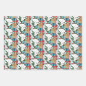 White Christmas Cat Geschenkpapier Set (Vorderseite)