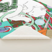 White Christmas Cat Sherpadecke (3/4)