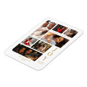 White Christmas Classic 7 Multi Photos Collage Magnet (Linke Seite)