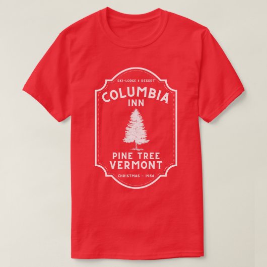 White Christmas Columbia Inn WHITE TShirt (Design vorne)