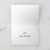 White Christmas Dove Holiday Card Feiertagskarte (Innenseite)