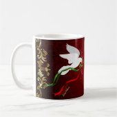 White Christmas Dove Kaffeetasse (Links)