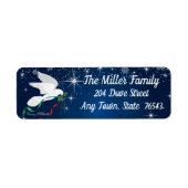 White Christmas Dove Label (Vorne)