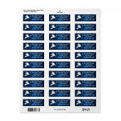 White Christmas Dove Label (Vorne)