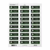 White Christmas Dove Label (Vorne)