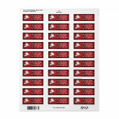 White Christmas Dove Label (Vorne)