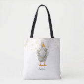 White Christmas Duck Tote Bag Tasche (Vorderseite)