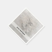 White Christmas Engel Serviette (Ecke)