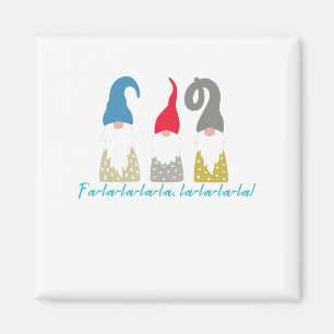 White Christmas Fa-la-la-la-la, la-la-la-la! Magnet