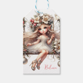 White Christmas Fairy Geschenkanhänger