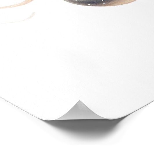 White Christmas Fairy Poster (Ecke)