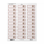 White Christmas Fairy Rücksendeadresse (Vorne)