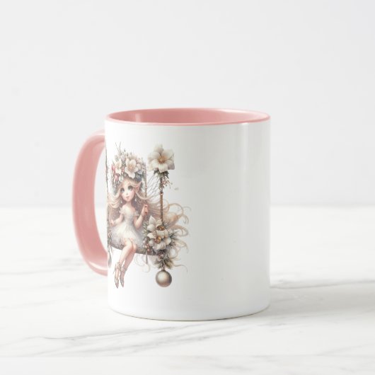 White Christmas Fairy Tasse (Vorderseite Links)