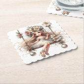 White Christmas Fairy Untersetzer (angewinkelt)