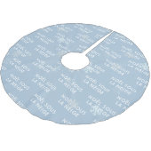 White Christmas French Snowflake Tree Skirt Polyester Weihnachtsbaumdecke (Schrägansicht)