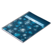 White Christmas & Happy New Year Notebook Notizblock (Linke Seite)