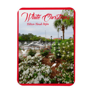White Christmas Hilton Head Style! South Carolina Magnet