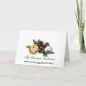 White Christmas Holiday Greeting Feiertagskarte (Rückseite)