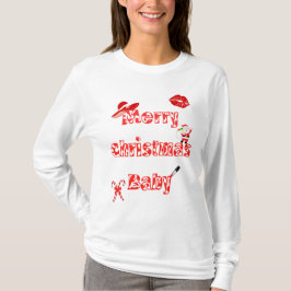 White Christmas Long Sleeve T - Shirt für Frauen