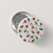 White Christmas Nail Art Button (Vorne & Hinten)