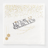 White Christmas Napkin-Glaube Serviette (Vorderseite)