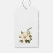 White Christmas Poinsettia von Geschenkanhänger (Rückseite)