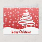 White Christmas Postcard Postkarte (Vorderseite)