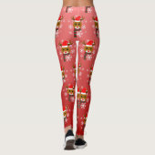 White Christmas Rudolph, der Rotnasen-Rentier Leggings (Rückseite)