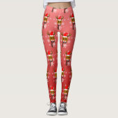 White Christmas Rudolph, der Rotnasen-Rentier Leggings (Vorderseite)