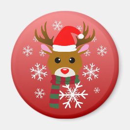 White Christmas Rudolph, der Rotnasen-Rentier Magnet