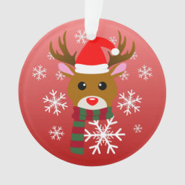 White Christmas Rudolph, der Rotnasen-Rentier Ornament