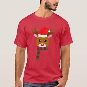White Christmas Rudolph, der Rotnasen-Rentier T-Shirt