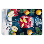 White Christmas Sangria Magnet (Horizontal)