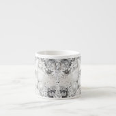 White Christmas Silver Collage Tasse (Vorderseite)