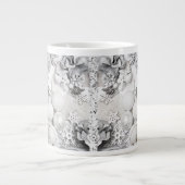 White Christmas Silver Collage Tasse (Vorderseite)