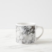 White Christmas Silver Collage Tasse (Rechts)