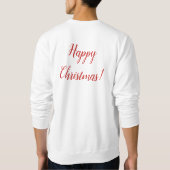 White Christmas Sleigh Geschenkboxen Schnee Niedli Sweatshirt (Rückseite)