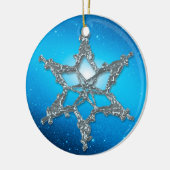 WHITE CHRISTMAS Snowflake Ornament (Links)