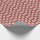 White Christmas Snowflakes Geschenkpapier (Ecke)