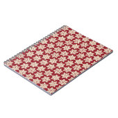 White Christmas Snowflakes Notizblock (Linke Seite)