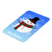 White Christmas Snowman Magnet (Linke Seite)