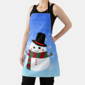 White Christmas Snowman Schürze (InSitu)