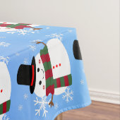 White Christmas Snowman Tischdecke (Beispiel)