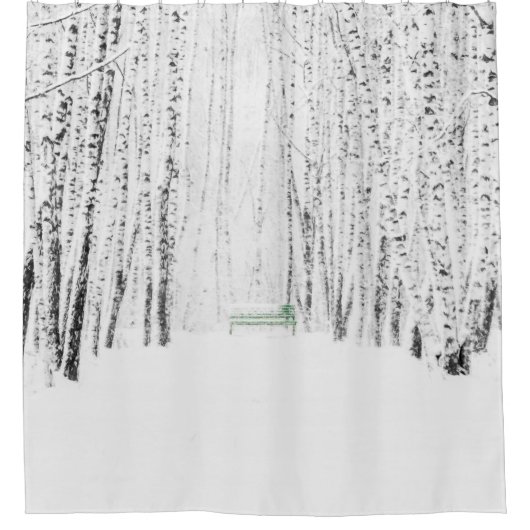 White Christmas Tale Duschvorhang (Vorderseite)