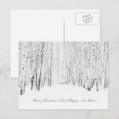 White Christmas Tale Feiertagspostkarte (Vorne/Hinten)