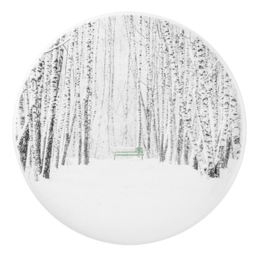 White Christmas Tale Keramikknauf (Vorderseite)