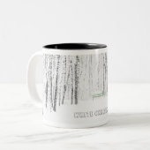 White Christmas Tale Zweifarbige Tasse (Vorderseite Links)