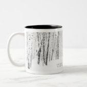 White Christmas Tale Zweifarbige Tasse (Links)