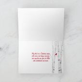 White Christmas Tree and Dove Card Karte (Innenseite)