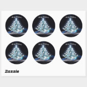 White Christmas Tree Sticker (Blatt)